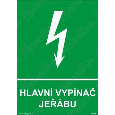 Manutan Hlavní vypínač jeřábu, plast 148 x 210 x 2 mm A5