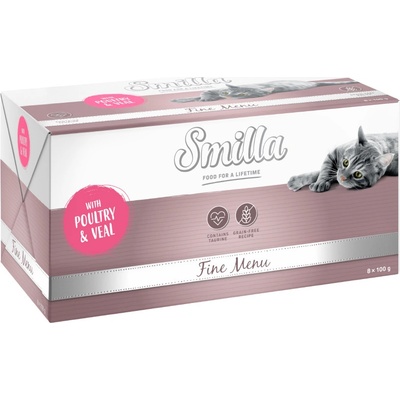 Smilla Fine Menu hydina a teľacie 8 x 100 g