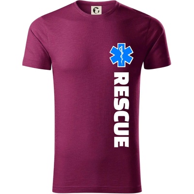 Rescue pre záchranárov tričko Fuchsiová