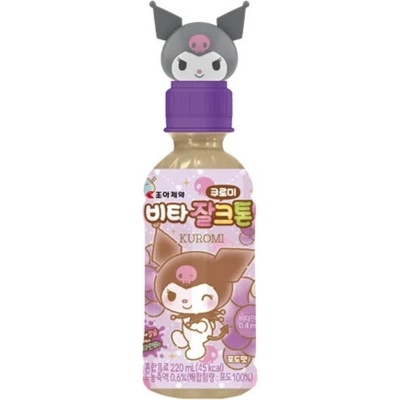 Vita Jalkton Kuromi nápoj s příchutí hrozna cukrem a sladidly 220 ml