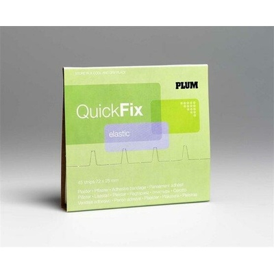 PLUM Náhradní náplasti Quick Fix, elastické textilní, 45 ks, PLUM 5512/GANPL5512 ,balení 45 ks 26888