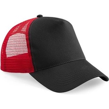 Beechfield Snapback Trucker černá-červená