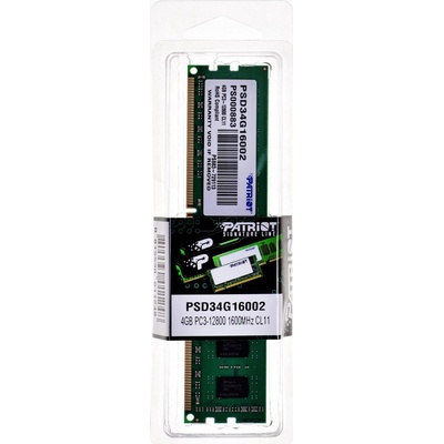 Patriot DDR3 4GB 1600MHz CL9 PSD34G16002