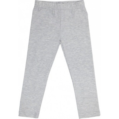 Winkiki Kids Wear Dívčí legginy Basic šedý melanž