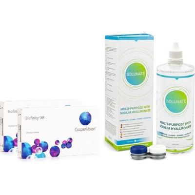 Cooper Vision Biofinity XR 6 čoček + Solunate Multi-Purpose 400 ml s pouzdrem – Hledejceny.cz