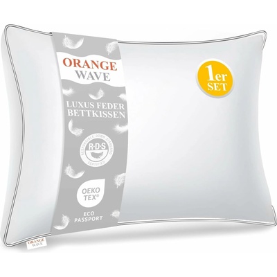 Orange Wave tříkomorový péřový polštář 40x80 YRZ-A01