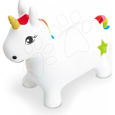 Mondo jednorožec na skákání unicorn ride on gumový bílý
