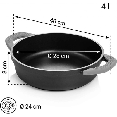 Tescoma panvica hlboká SmartCLICK 2 úchyty 28 cm