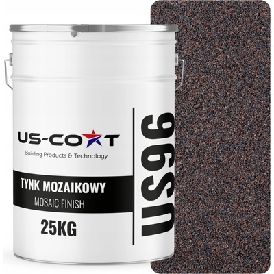 US-Coat MOZAIKOVÁ OMÍTKA MOZAIKA 25KG HNĚDÁ TMAVÁ M73 DEKORATIVNÍ ŽIVIČNÁ FASÁDA