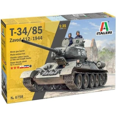 ITALERI Model Kit tank 6758 T34/85 Zavod 112 Mod. 1944 1:35