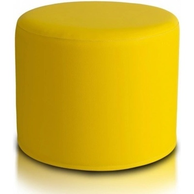 ECOPUF Taburetka - ROLLER - ekokoža E18 - Žltá