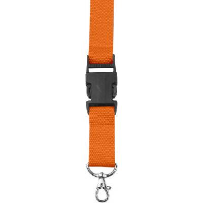 Snúrka na krk s karabínkou na kľúče oranžová P219.049 25 mm