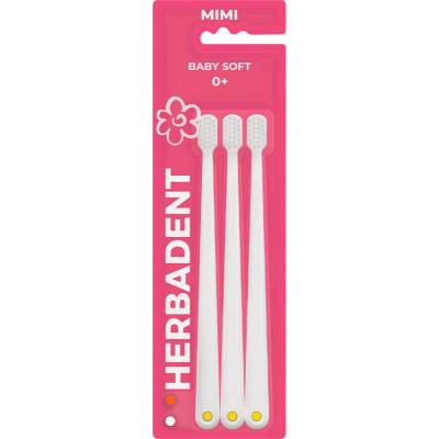 HERBADENT MIMI Zubní kartáčky BABY SOFT 3 ks