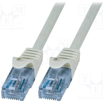 Logilink CP3032U Patch, U/UTP, 6a, licna, CCA, PVC, 1m, šedý
