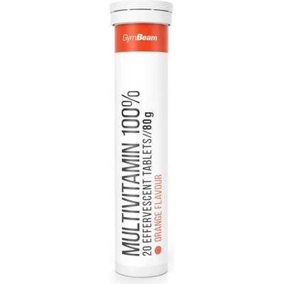 GymBeam Multivitamin 100 % Effervescent 20 tabliet pomaranč
