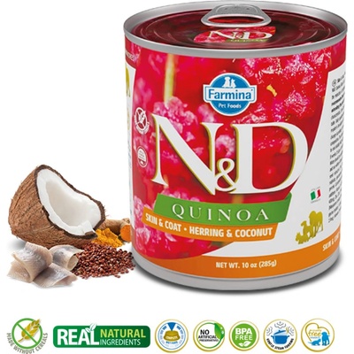 N&D dog QUINOA Herring & Coconut 140 g