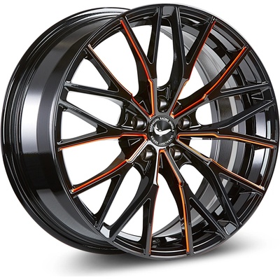 Barracuda Project THREE 8,5x19 5x108 ET40 gloss black flash orange