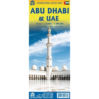 ITMB Publishing mapa Abu Dhabi & UAE 1:10 t. - 1:800 t. ITM