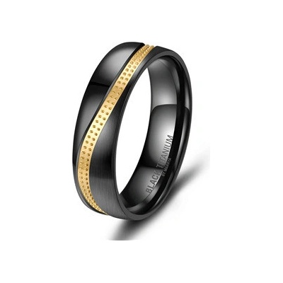 Marrya Snubní prsten BLACK TITANIUM BT 03P