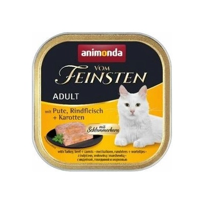 Animonda Vom Feinsten Adult krůta hovězí maso mrkev 16 x 100 g – Hledejceny.cz