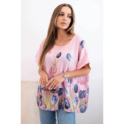 Kesi dámská halenka ART10739 růžová světle