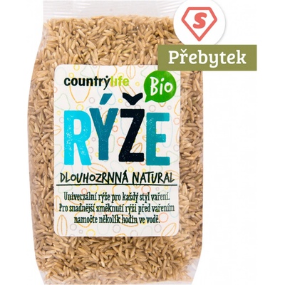 Country Life Bio rýže pololoupaná dlouhozrnná 0,5 kg