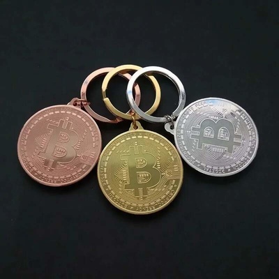 LUDOVKA Kľúčenka Bitcoin medaila sada 3 ks