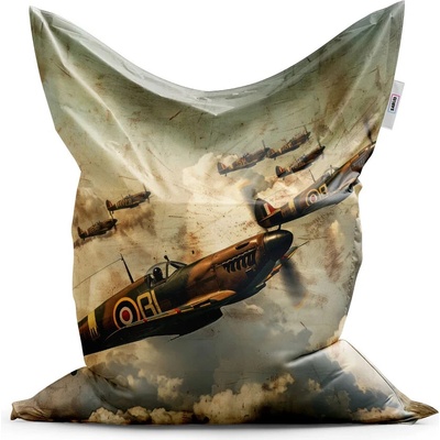 Sablio sedací vak Stíhačky Spitfire v letecké bitvě 150x100 cm