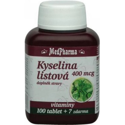 MedPharma Kyselina listová 400mcg 37 tabliet