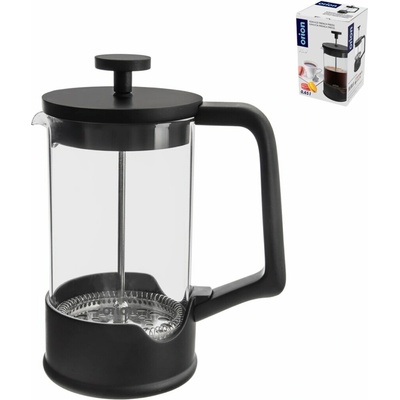 ORION French press 0,65 l BLACK, borosil. sklo/plast