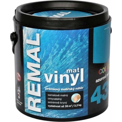 REMAL Vinyl mat Color 3,2 kg Modrá azúrová