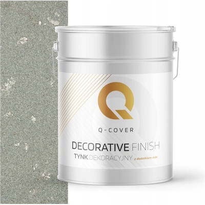 Q-COVER DEKORATIVNÍ OMÍTKA SVĚTLE ŠEDÁ SE STŘÍBRNOU SLÍDOU D901 15kg