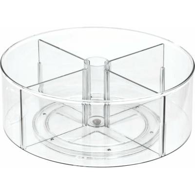 iDesign The Home Edit Okrúhly transparentný úložný box 29 cm