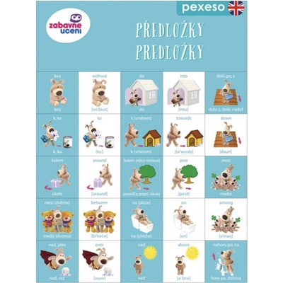 Ditipo Jazykové pexeso Angličtina – Předložky – Hledejceny.cz