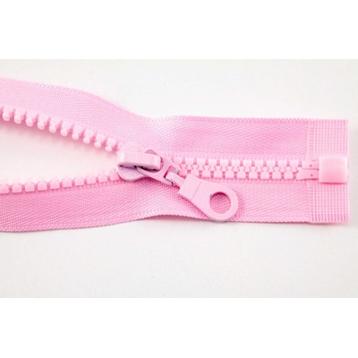 Deliteľný kostený zips - dĺžka (30 - 95 cm) - rôzne farby 50 cm Ružová