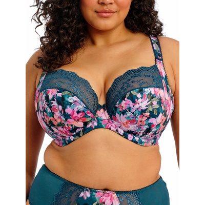 Elomi podprsenka plunge nevyztužená teal floral
