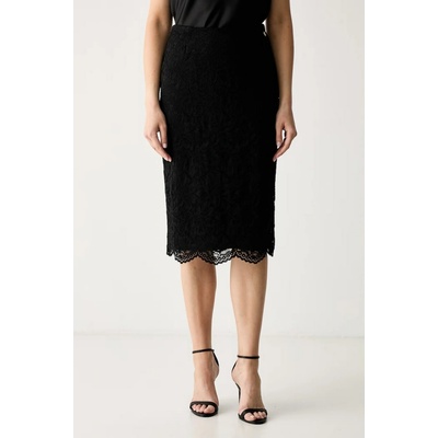 Guess úzka sukňa čipkovaná KATRINA W6YD24.K4404 čierna