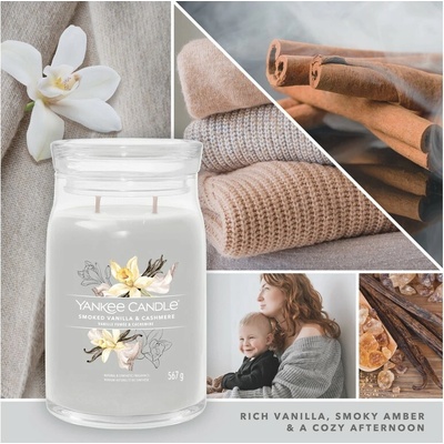 YANKEE CANDLE Signature Smoked Vanilla & Cashmere 567 g