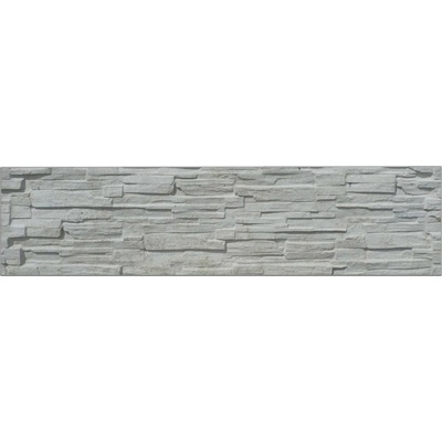 Betonový panel rovný jednostranný 200x50x4,5 cm - štípaný kámen - přírodní