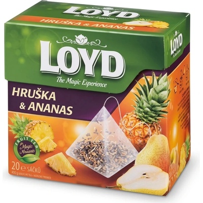 Loyd čaj ananas hruška pyramidový 20 x 2 g