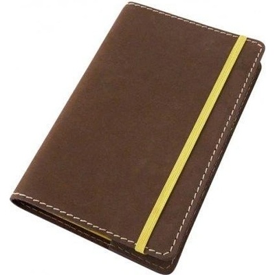 Nubuk Kožený obal na diář Moleskine L 21 x 13 cm kůže hnědá