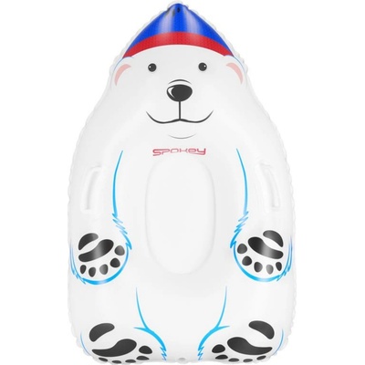 Spokey Nafukovací sněžný kluzák ve tvaru medvěda K942310 Bear bílá