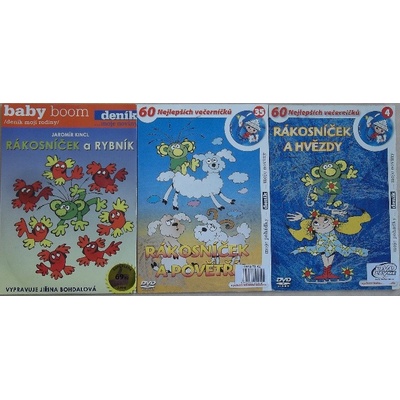 Rákosníček a hvězdy + Rákosníček a jeho rybník + Rákosníček a povětří pošetka DVD – Hledejceny.cz