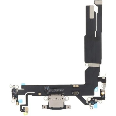 Apple iPhone 16 - Nabíjecí Konektor + Flex Kabel (Black), Black