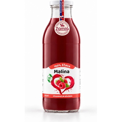 Zamio 100% ovocná šťava Malina 0,5 l