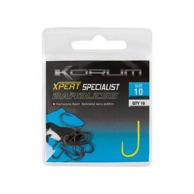 Korum Barbless Xpert Specialist Hook vel.10 10ks