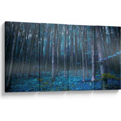 Obraz - Magický les, štvordielne 160x80 cm