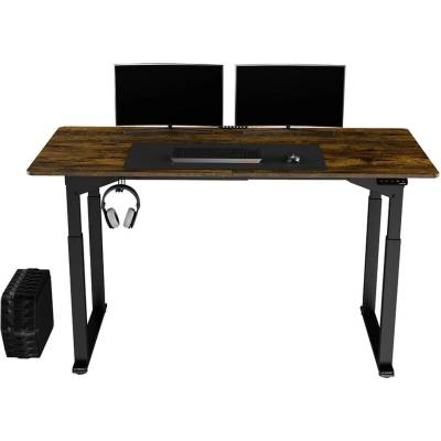 Ultradesk UPLIFT 160x75 cm černá-hnědá 63000015