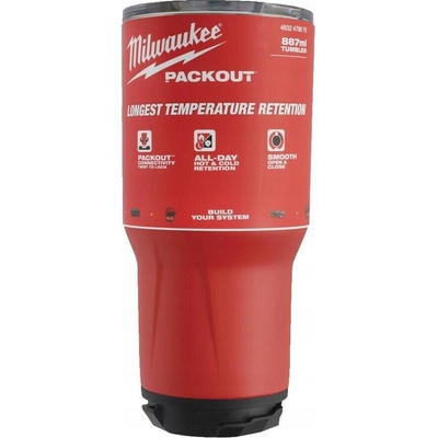 Milwaukee termohrnček Packout 887 ml červený