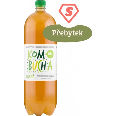 Country Life Bio Kombucha zelená 2 l